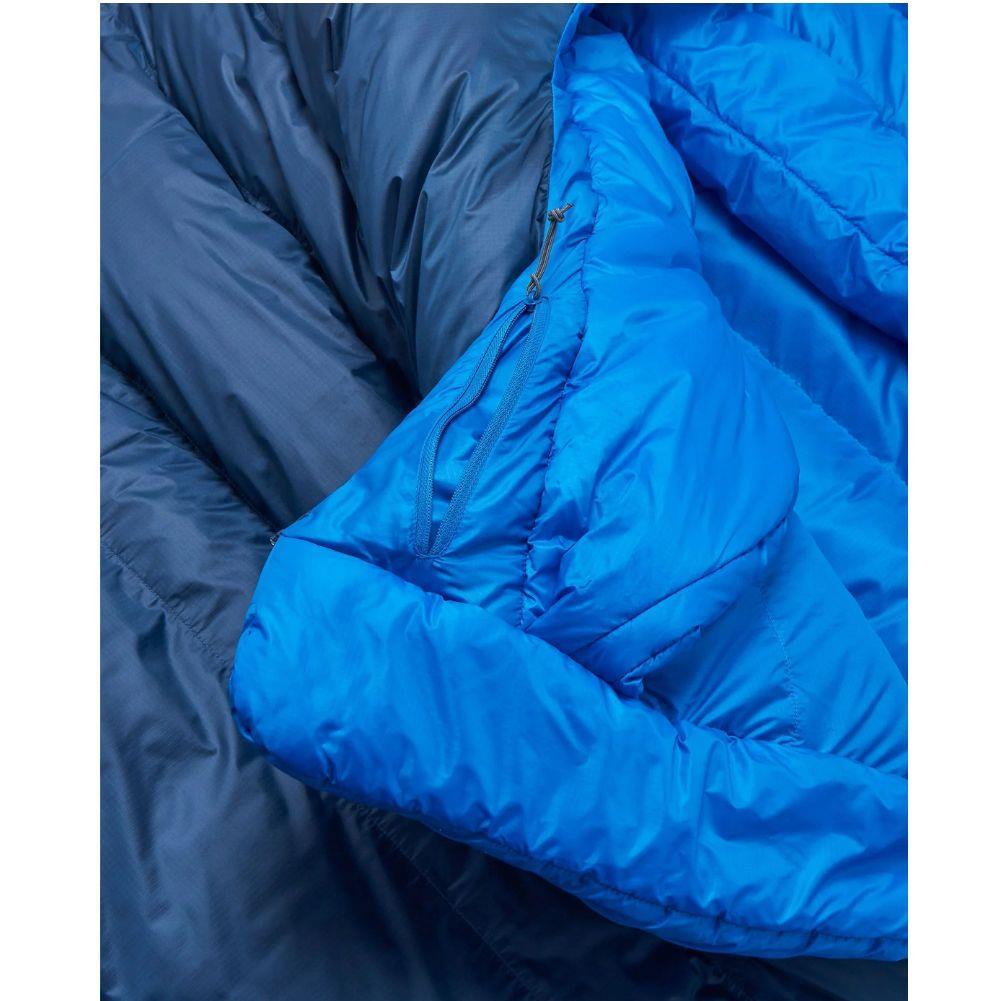 Rab Ascent Down Sleeping Bag (-24°C) - Regular - Right Zip (Tempest Blue/Maya Blue) fabric