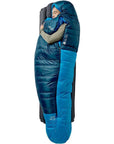 Rab Ascent Down Sleeping Bag (-24°C) - Regular - Right Zip (Tempest Blue/Maya Blue) sleep
