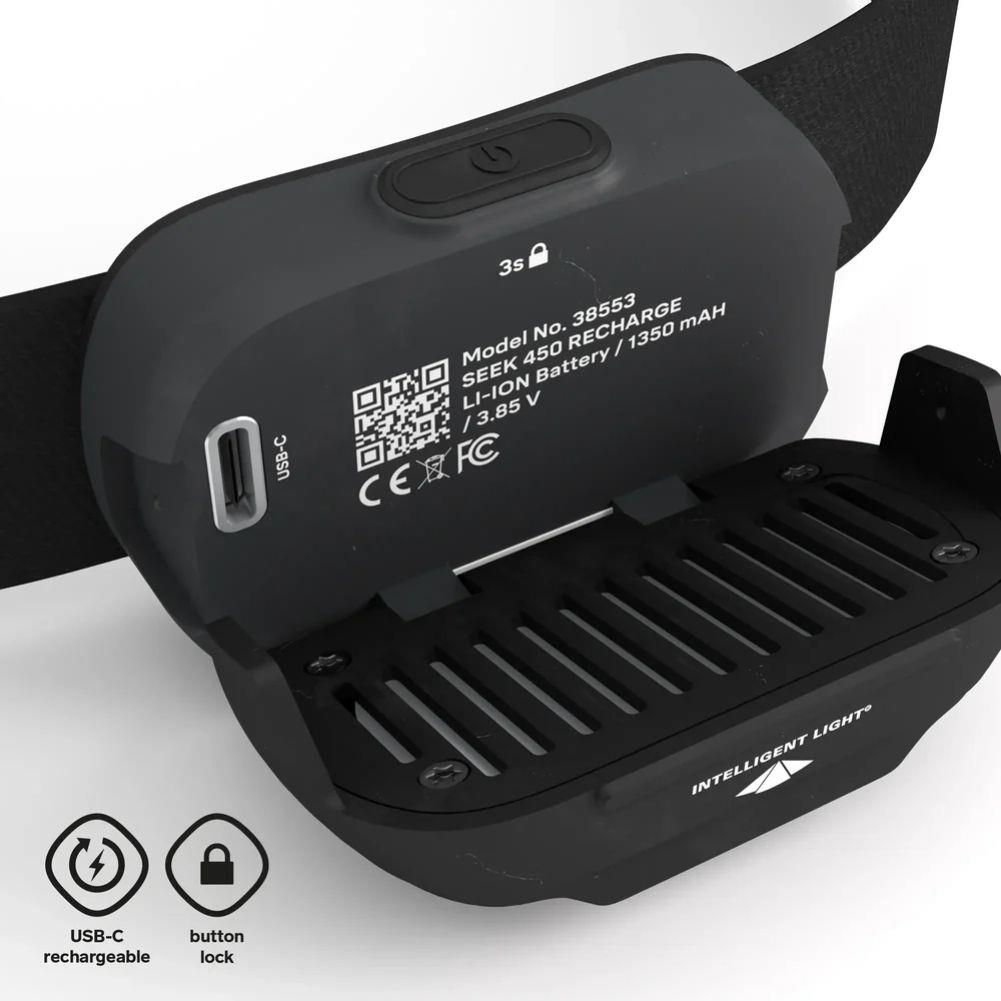 Silva Seek 600 Rechargeable Headtorch (Midnight) texy