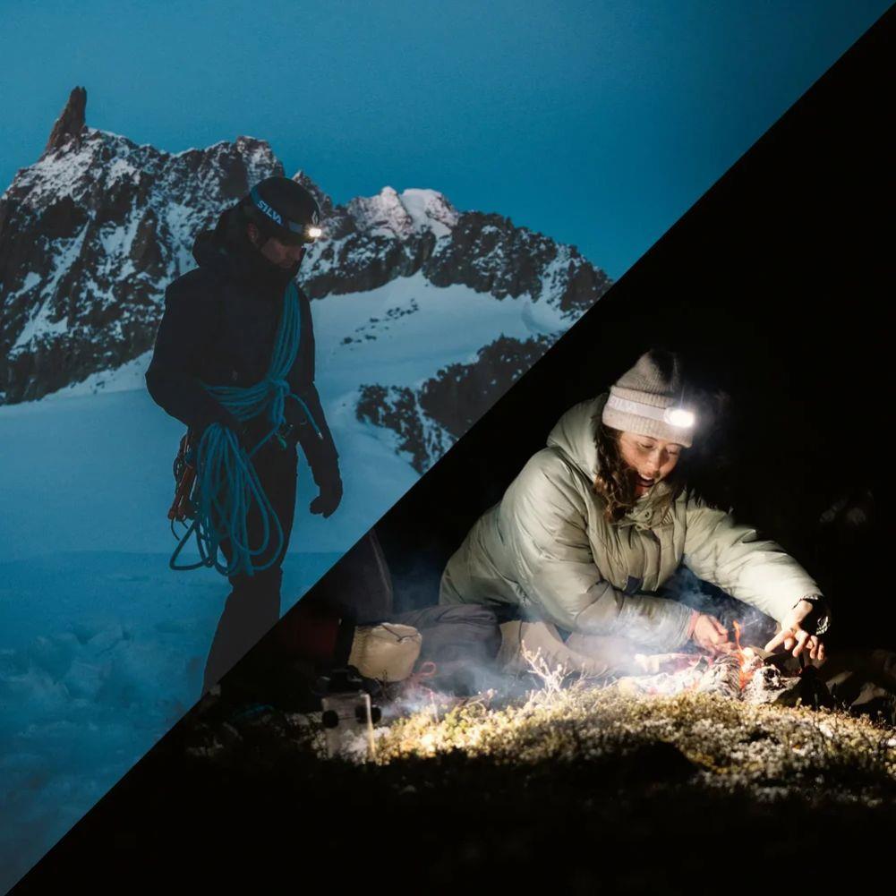 Silva Seek 600 Rechargeable Headtorch (Midnight) snow