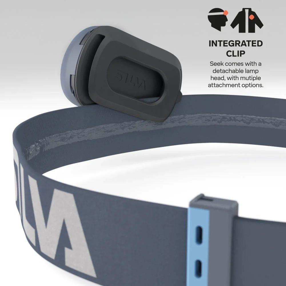 Silva Seek 320 Headtorch (Mountain Mist) clip