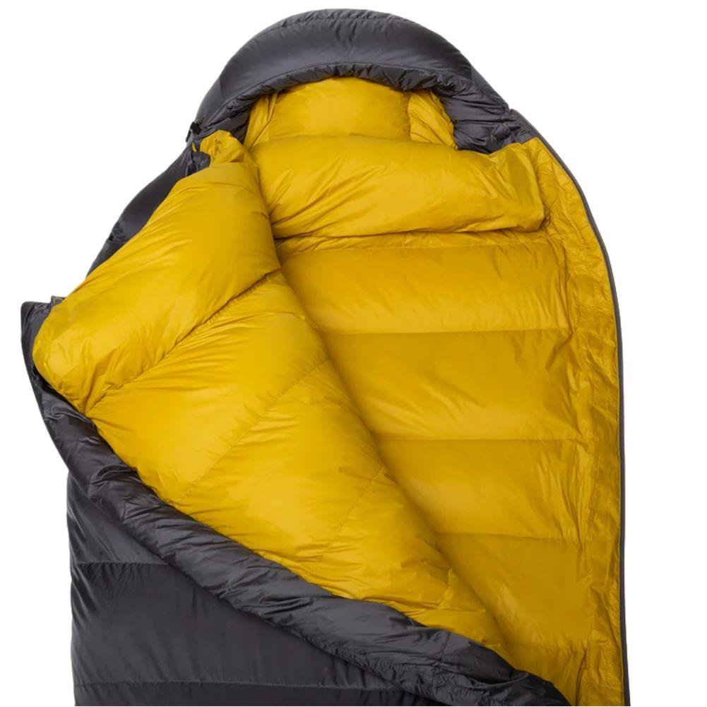 Mountain Equipment Helium GT 800 Down Sleeping Bag - Left Zip - Regular (Anvil Grey) opeen