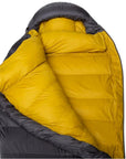 Mountain Equipment Helium GT 800 Down Sleeping Bag - Left Zip - Regular (Anvil Grey) opeen